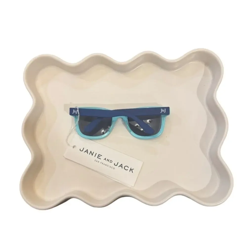Janie and Jack Blue Two-tone Sunglasses - Teal 0-2Y